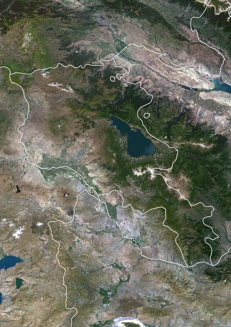 Armenia, satellite image