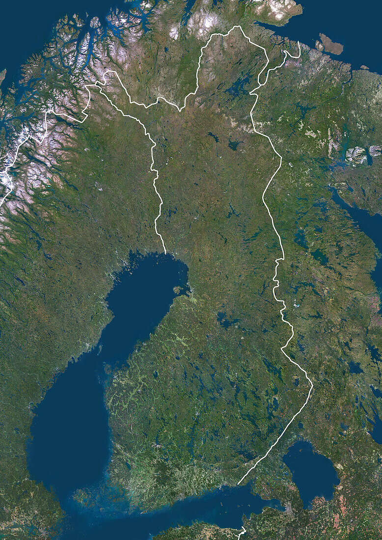 Finland, satellite image