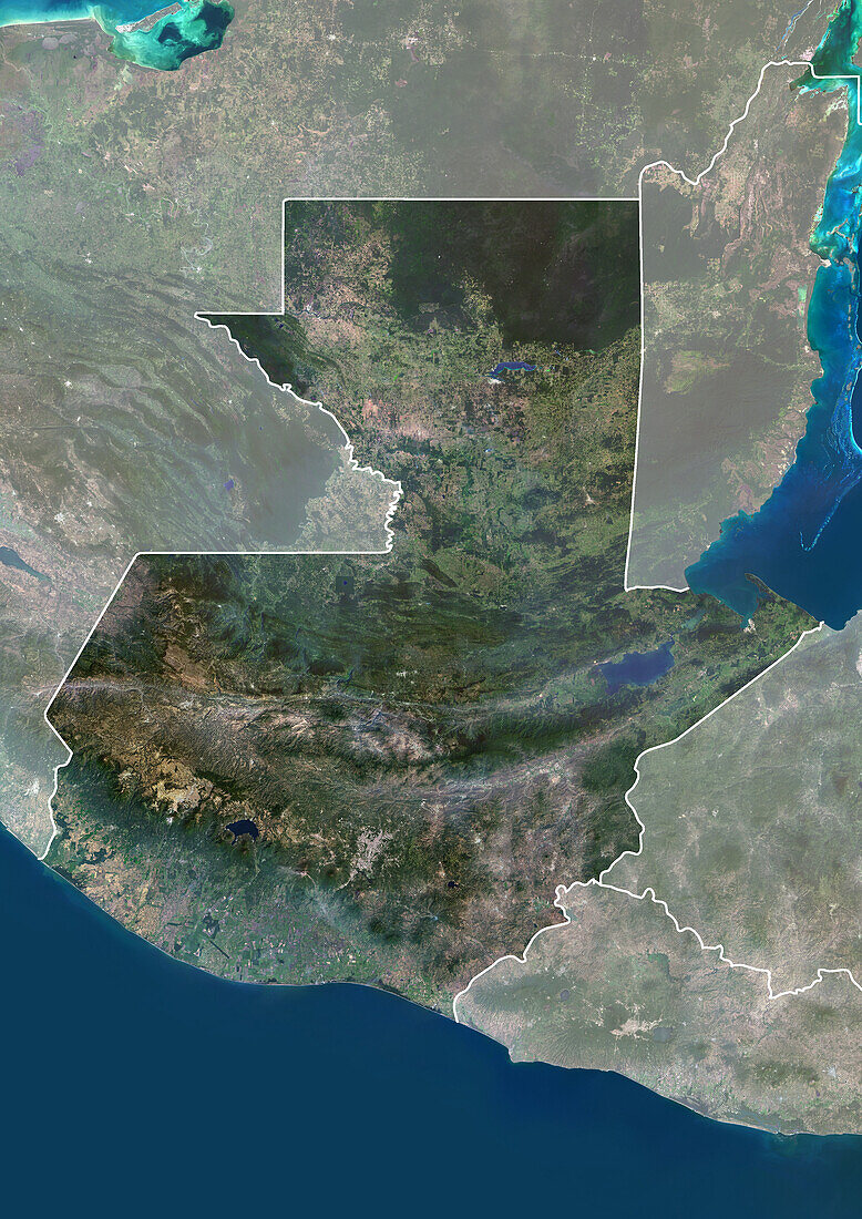 Guatemala, satellite image