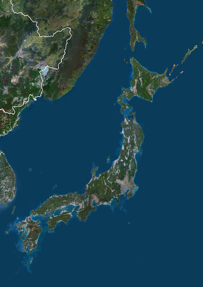 Japan, satellite image