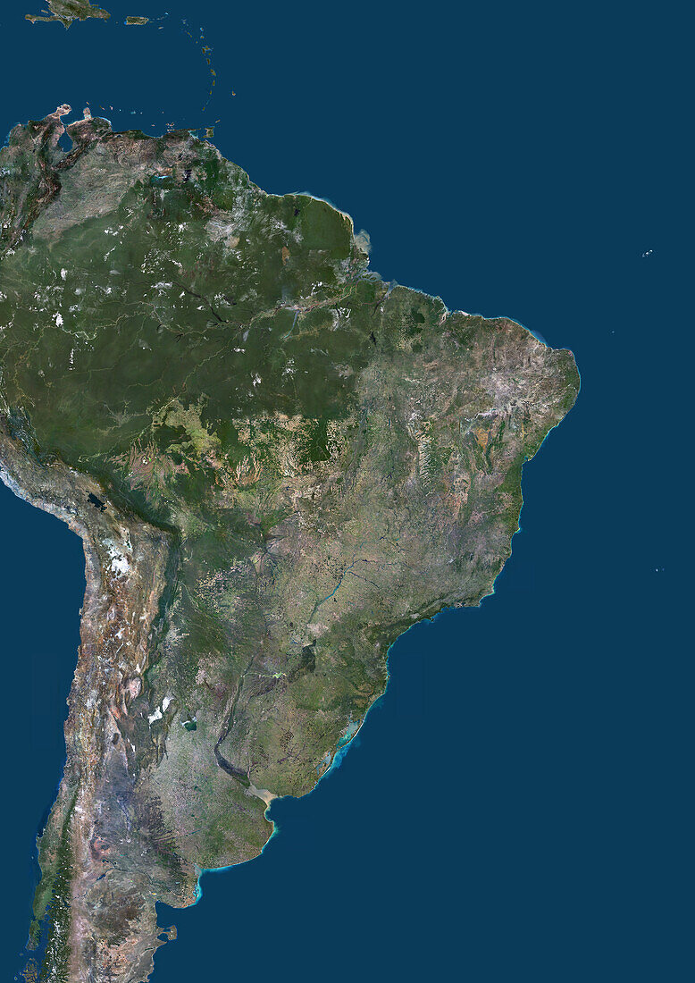 Brazil, satellite image