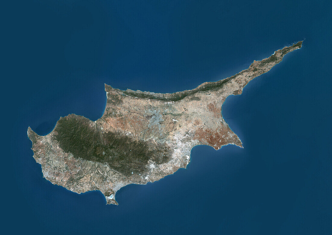 Cyprus, satellite image