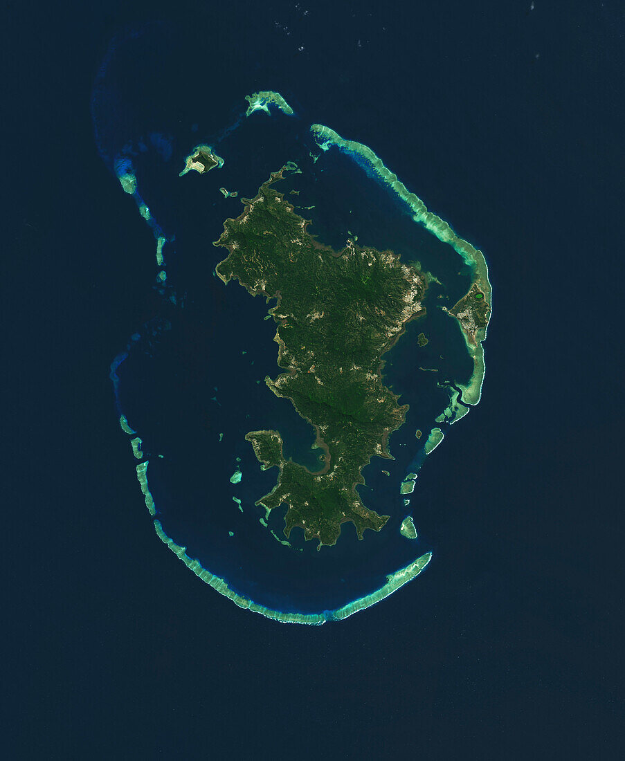Mayotte, satellite image