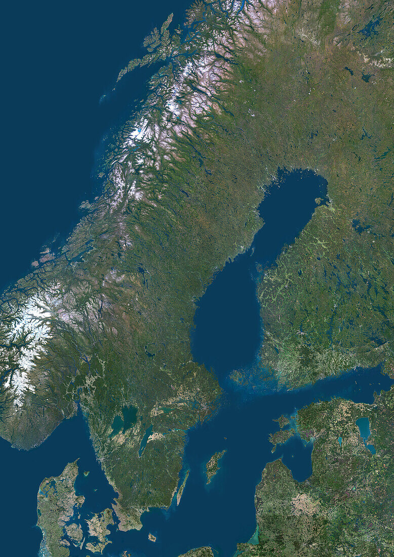Sweden, satellite image