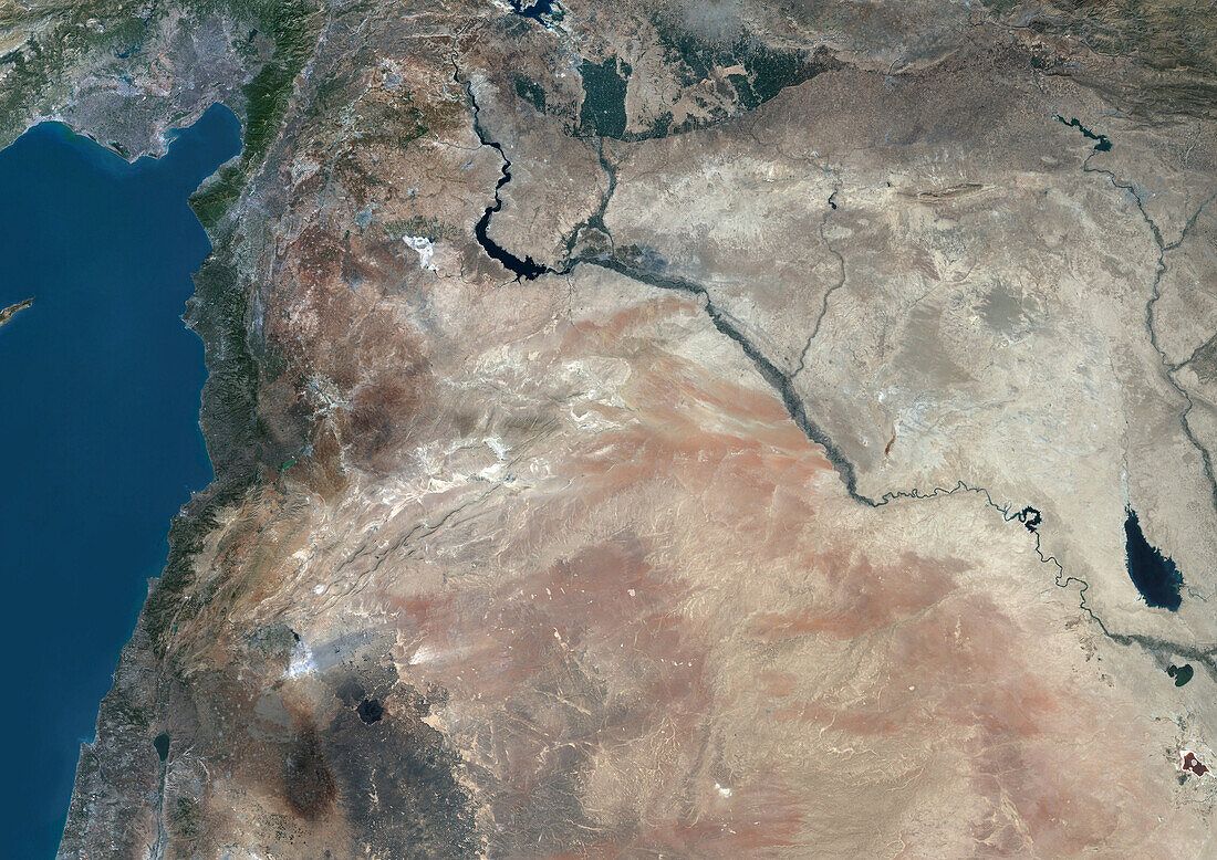 Syria, satellite image