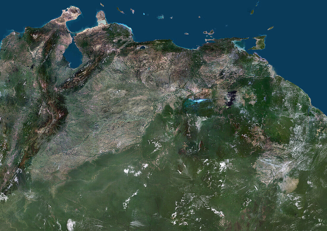 Venezuela, satellite image