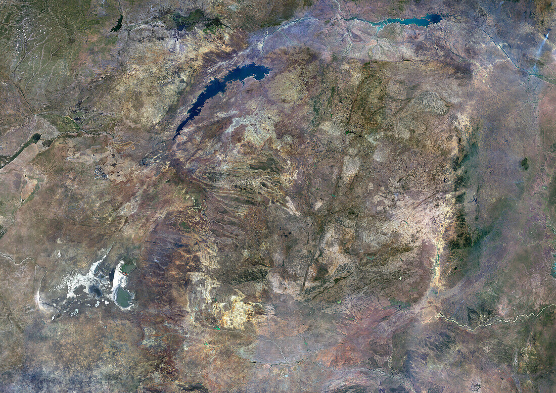 Zimbabwe, satellite image