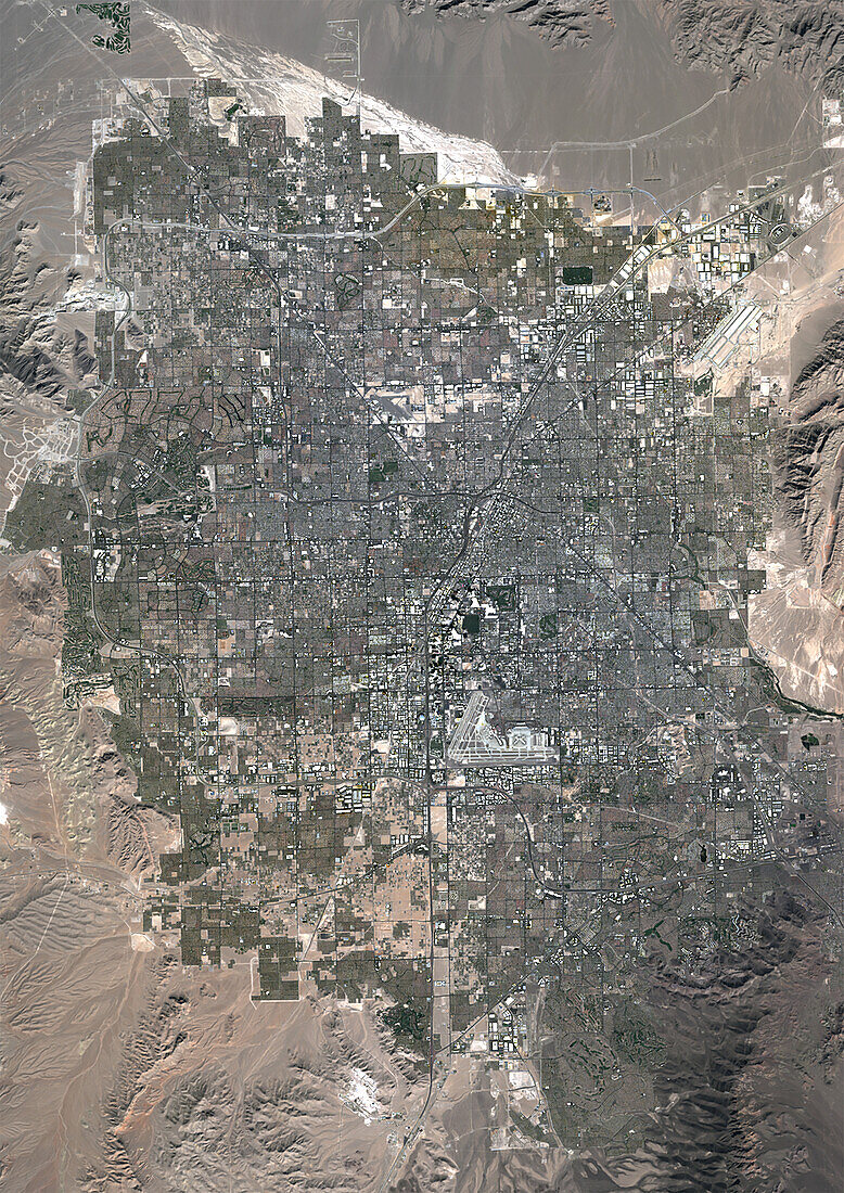 Las Vegas, satellite image