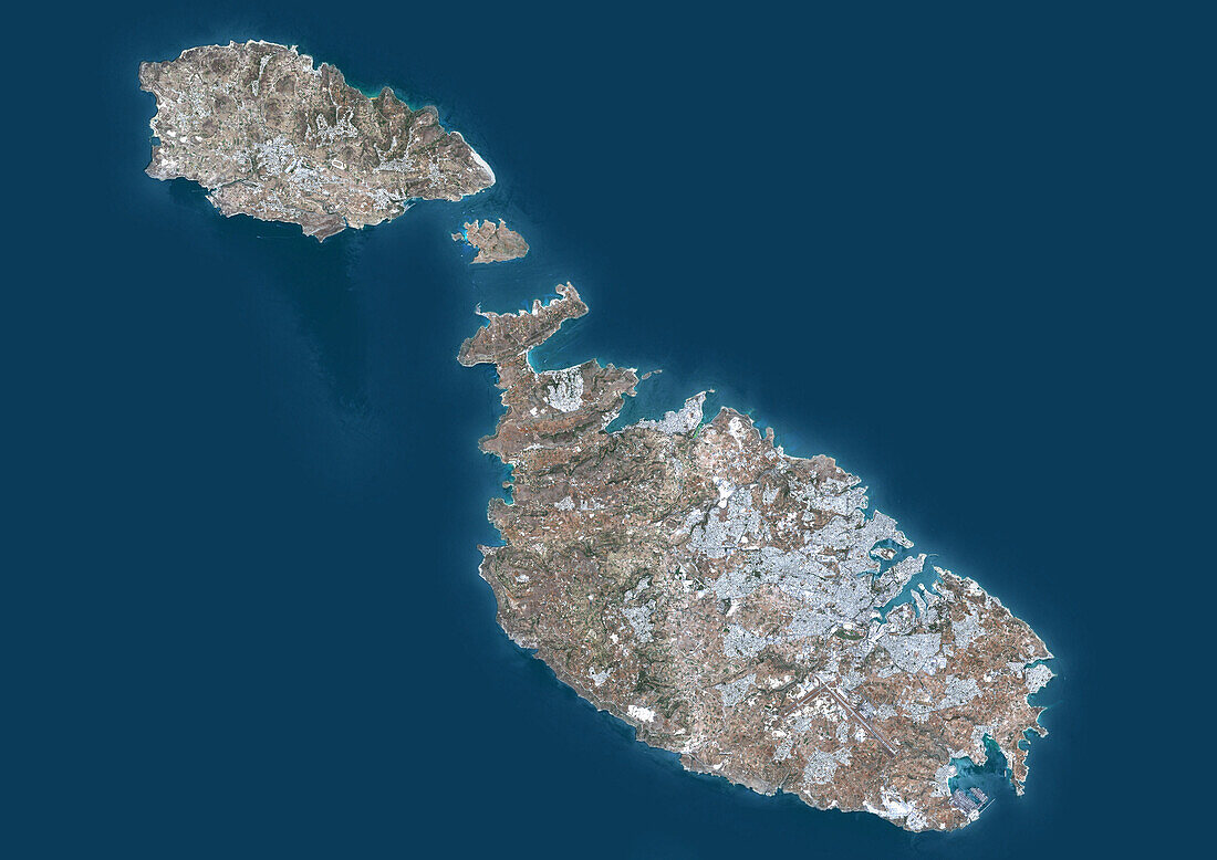 Malta, satellite image