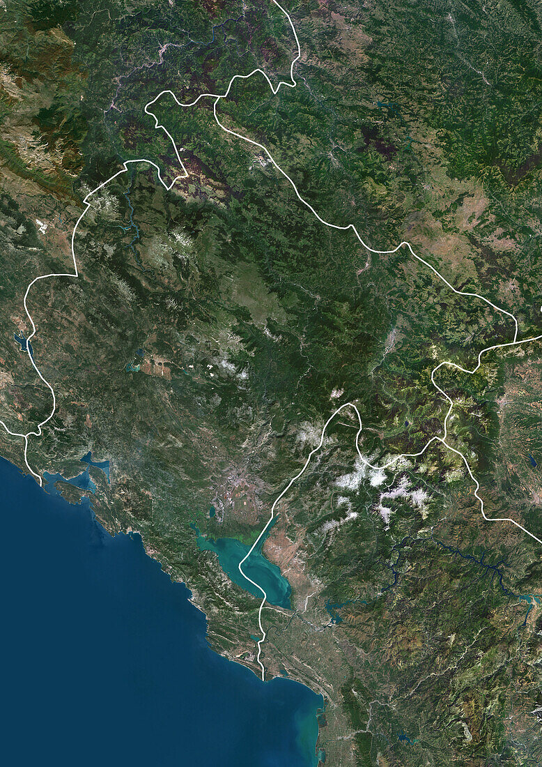 Montenegro, satellite image