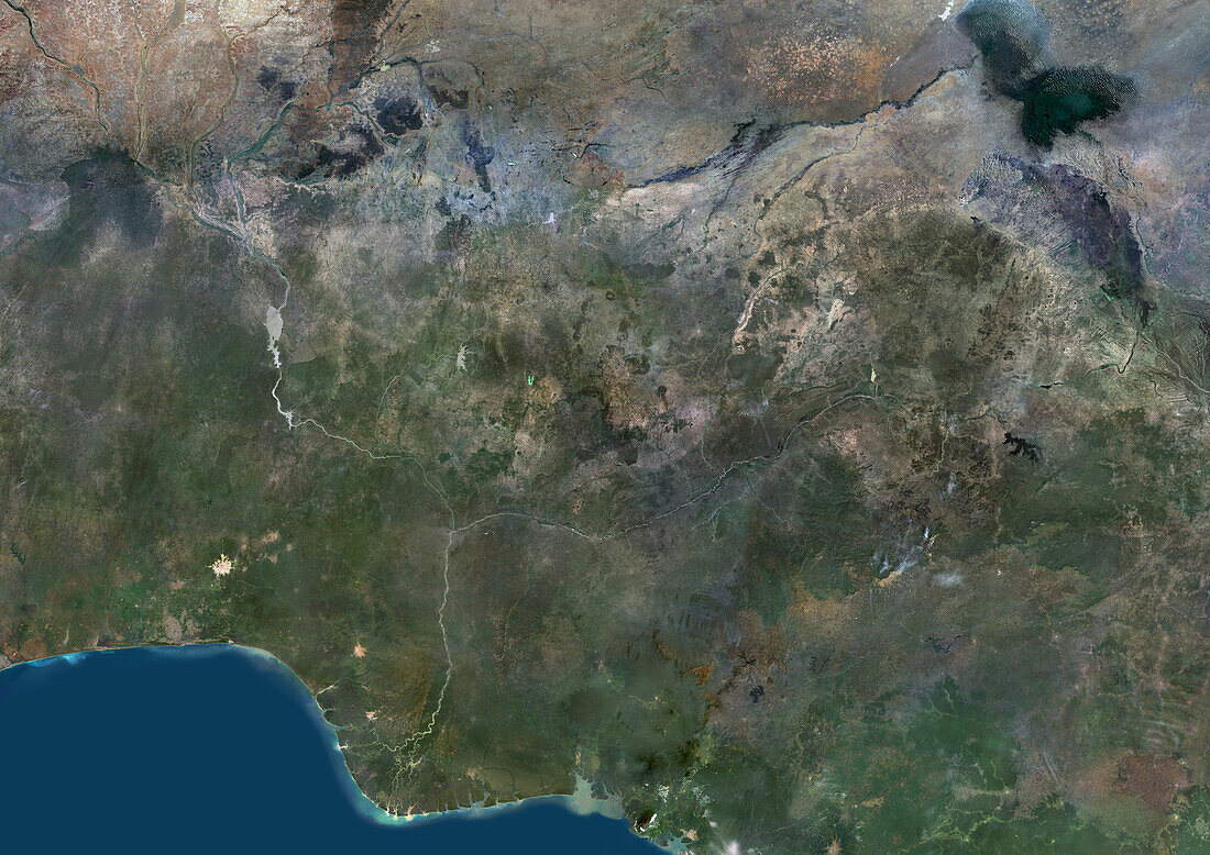 Nigeria, satellite image