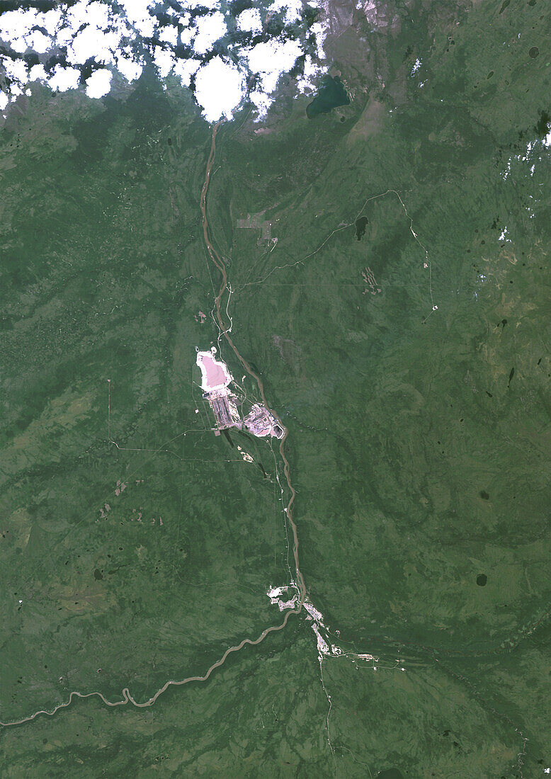 Fort McKay, Alberta, Canada in 1984, satellite image