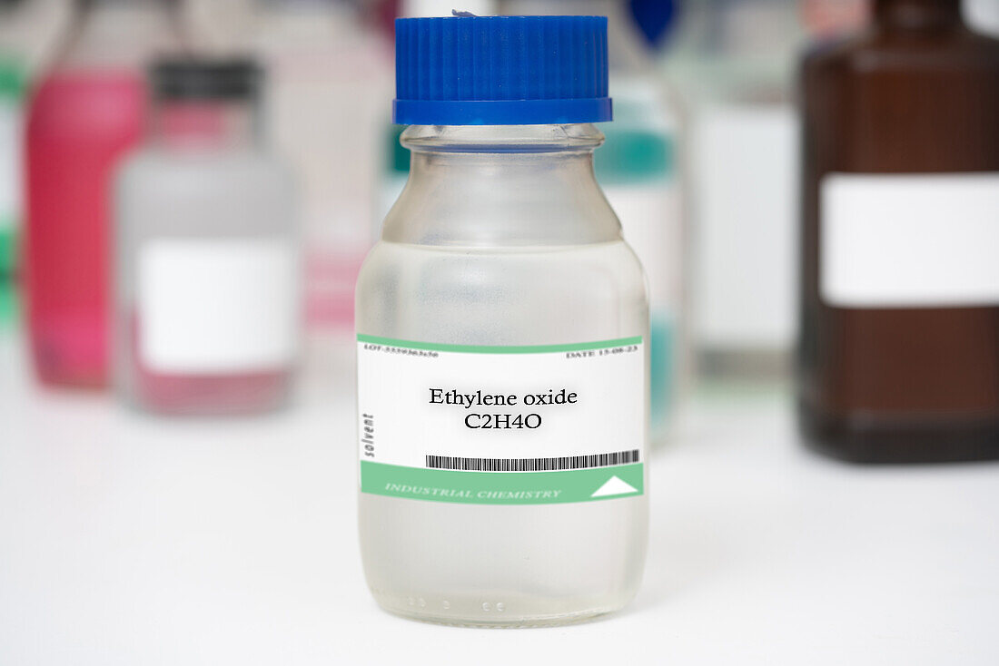 Bottle of ethylene oxide