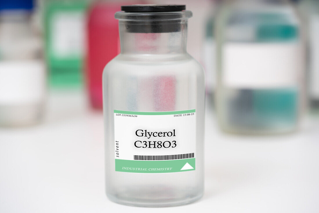 Bottle of glycerol