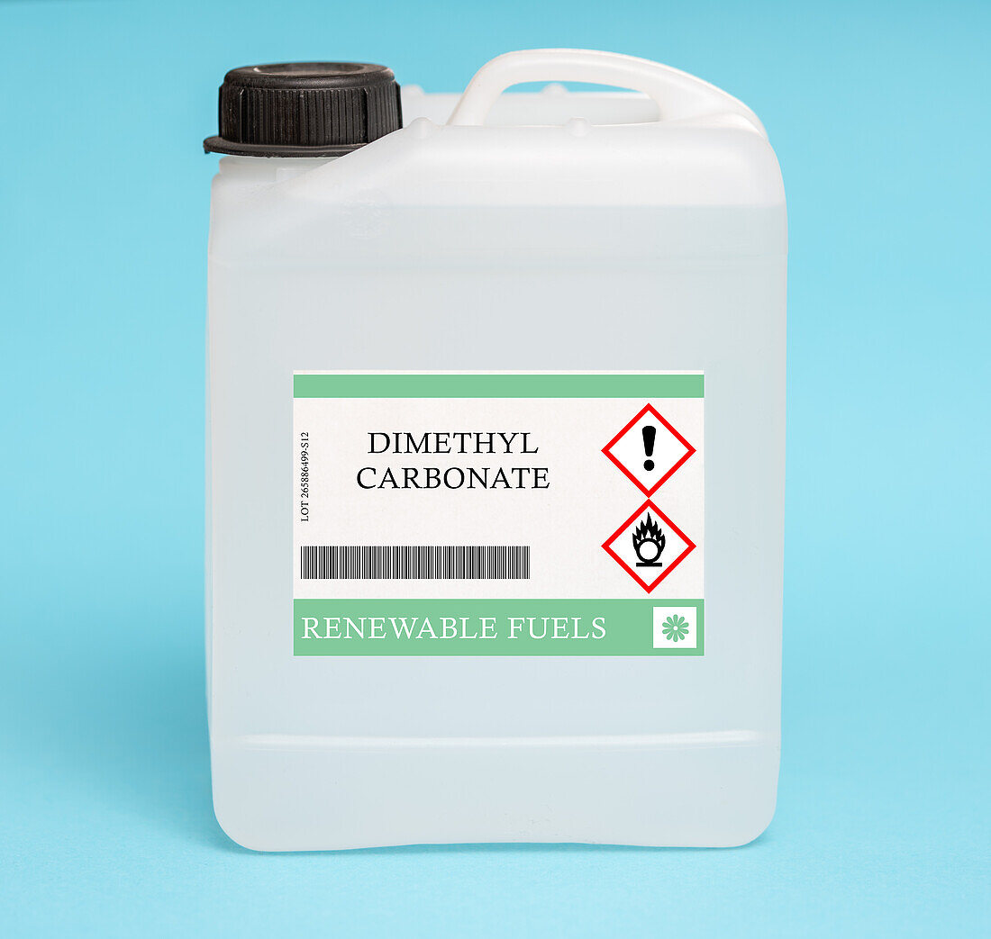 Canister of dimethyl carbonate