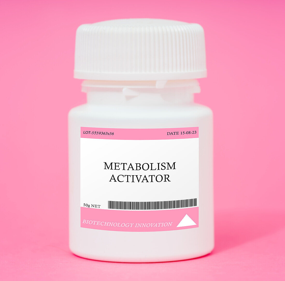 Container of metabolism activator