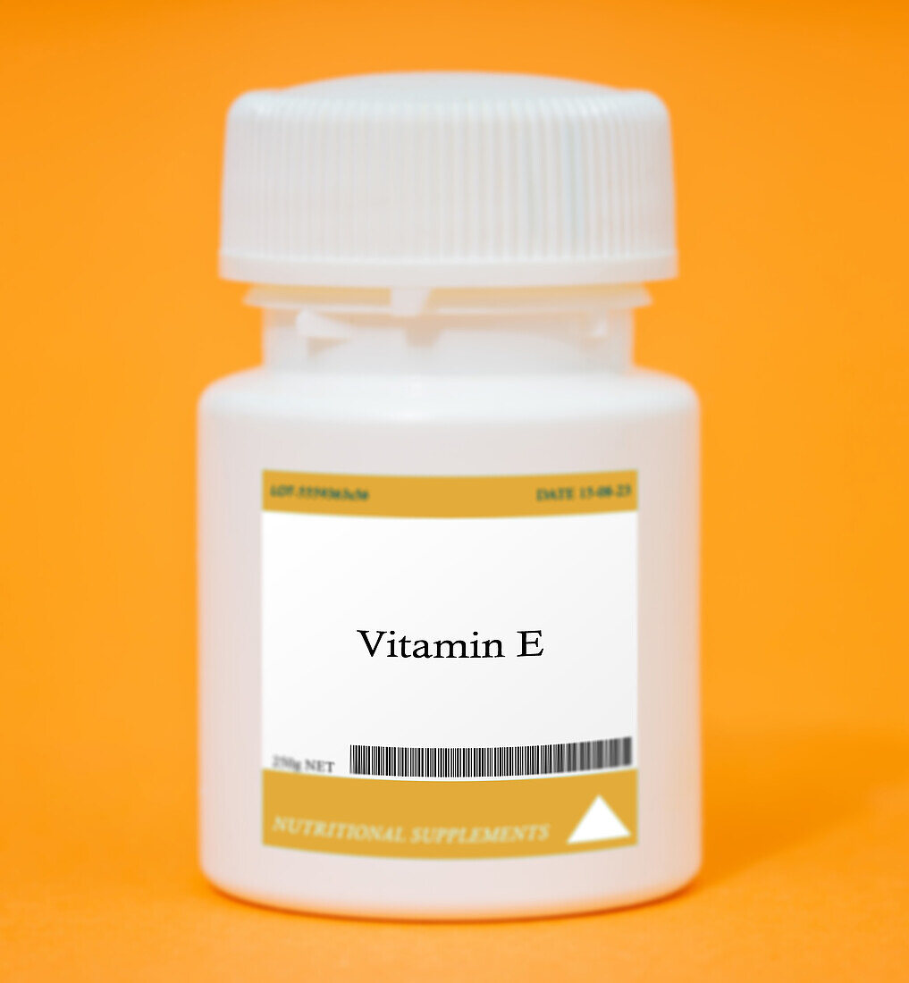 Container of vitamin E