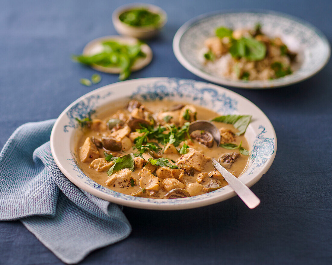 Green Thai chicken curry