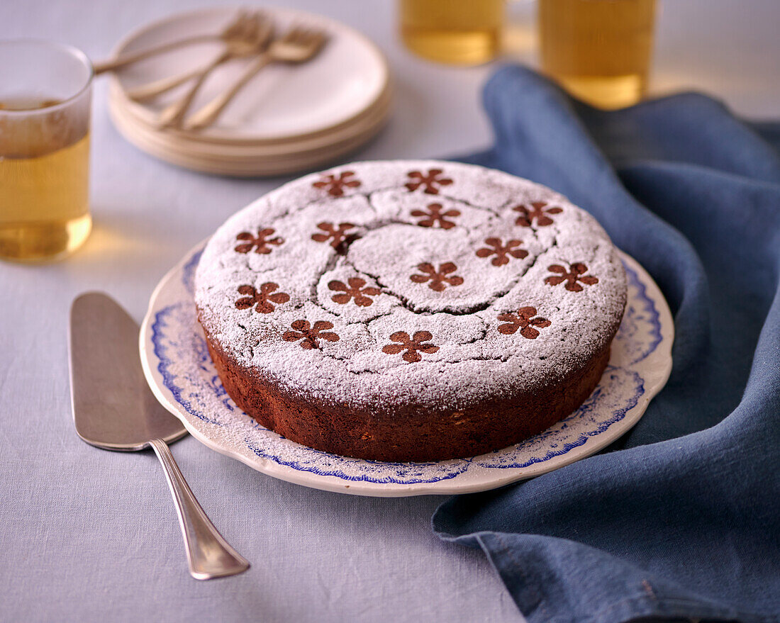 'Reine de Saba' – französischer Schokokuchen mit Mandeln und Rum