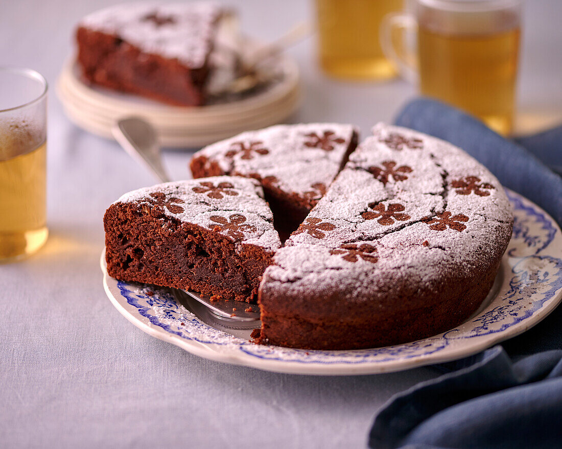 'Reine de Saba' - French chocolate cake with almonds and rum