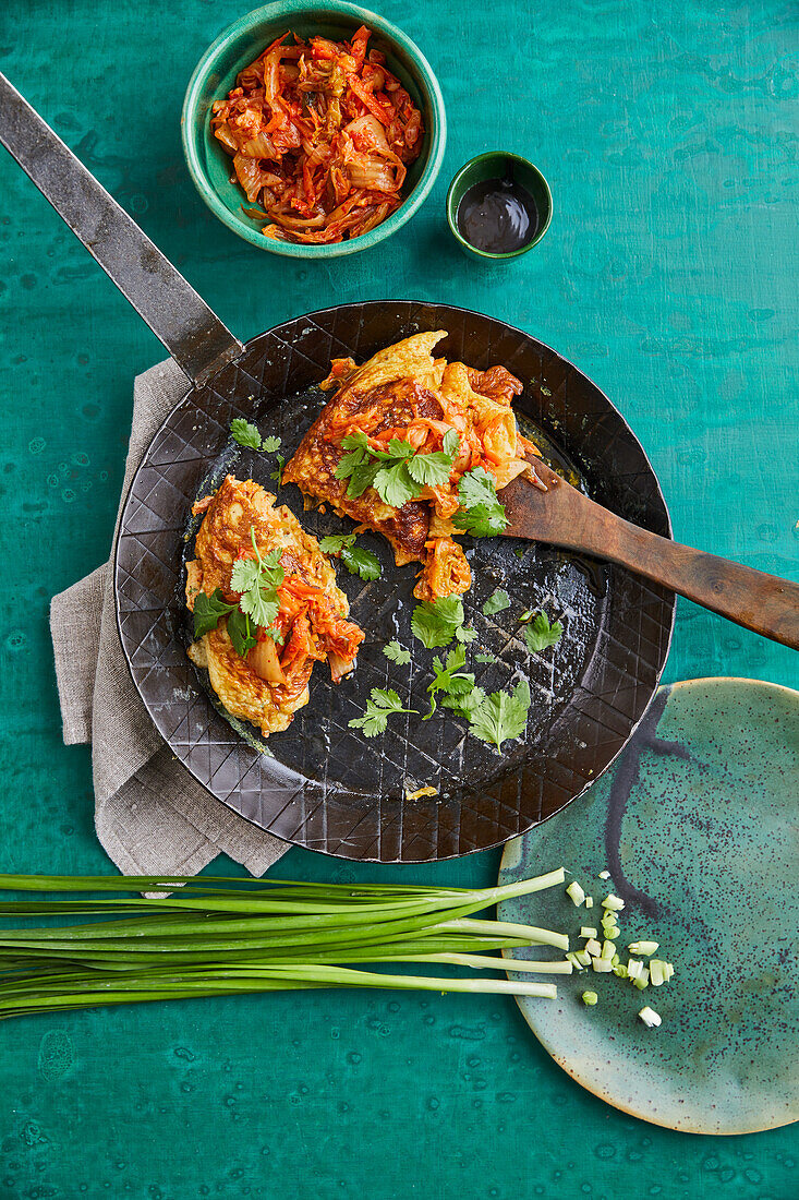 Kimchi omelette