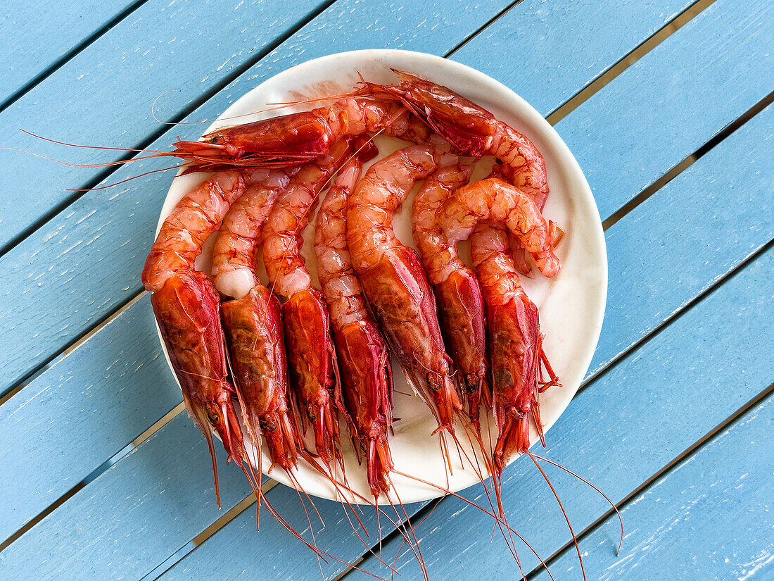 Gambero rosso (red prawns, speciality from Puglia)