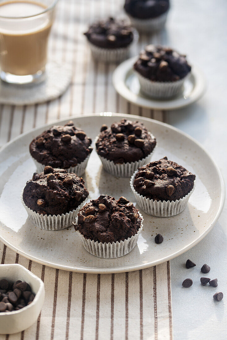 Süßkartoffel-Schokoladen-Muffins