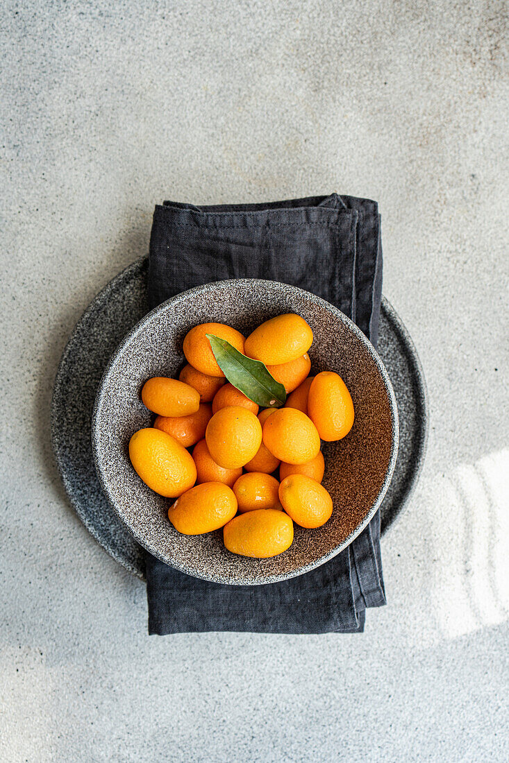 Kumquat in a bowl
