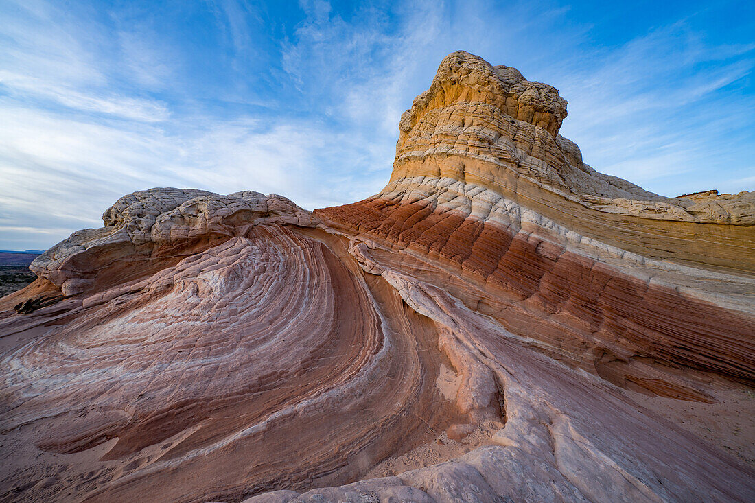 Lollipop Rock, eine Sandsteinformation in der White Pocket Recreation Area, Vermilion Cliffs National Monument, Arizona