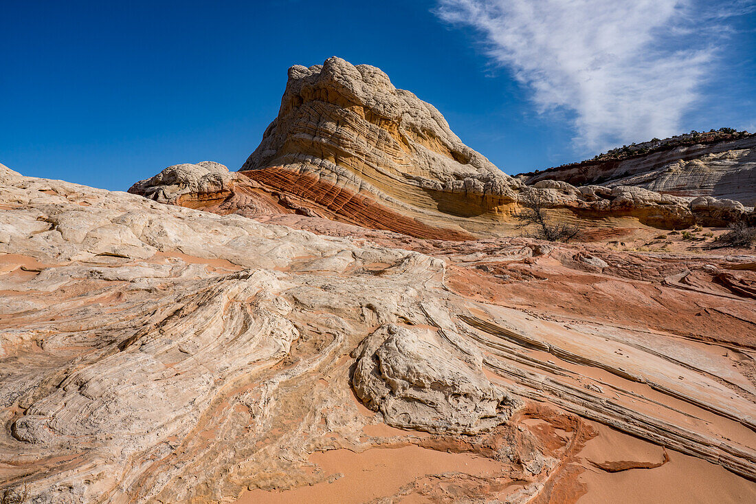 Lollipop Rock, a sandstone formation in the White Pocket Recreation Area, Vermilion Cliffs National Monument, Arizona.