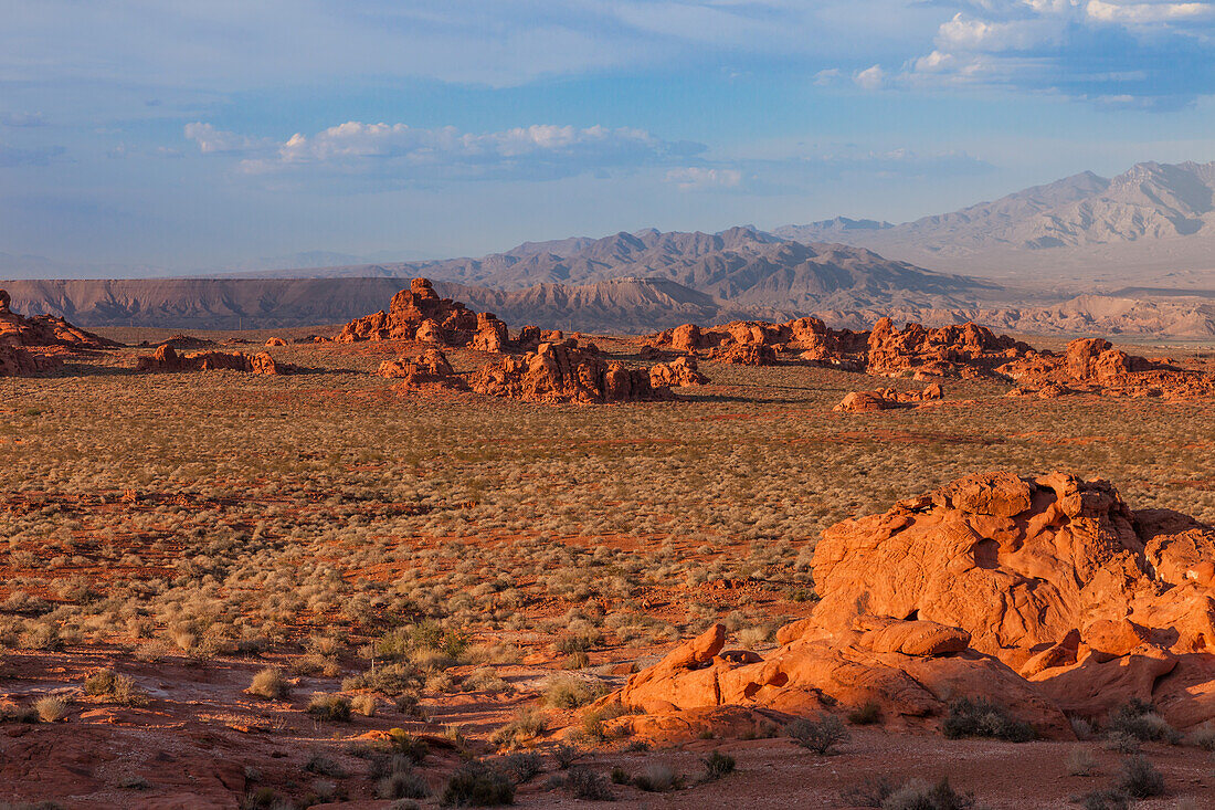 Erodierte Azteken-Sandsteinformationen im Valley of Fire State Park in Nevada