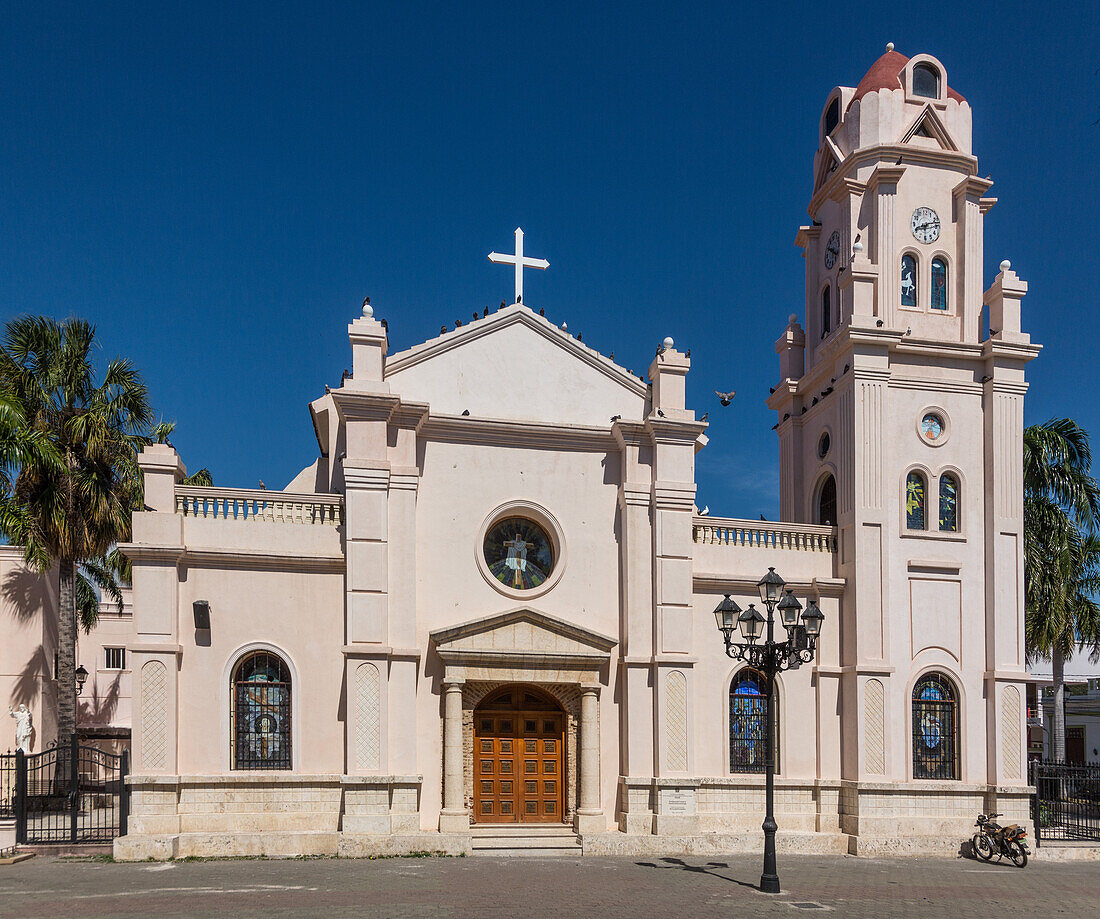 The Catholic Cathedral of Bani, Our Lady of Regla church, in Bani, Dominican Republic.