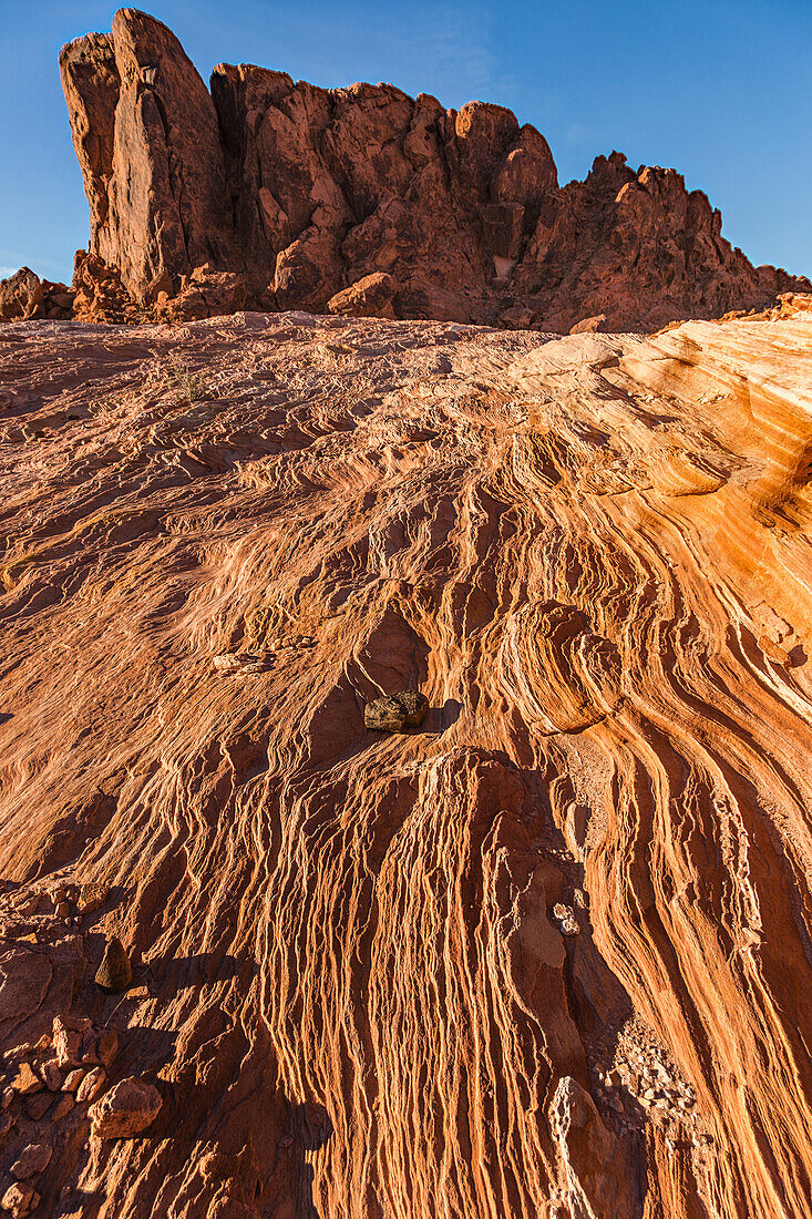 im erodierten Azteken-Sandstein des Valley of Fire State Park in Nevada