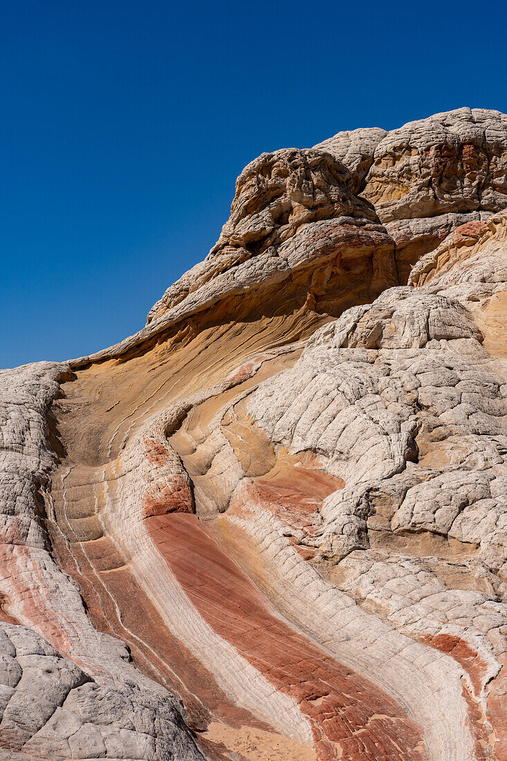 Detail of Lollipop Rock in the White Pocket Recreation Area, Vermilion Cliffs National Monument, Arizona.