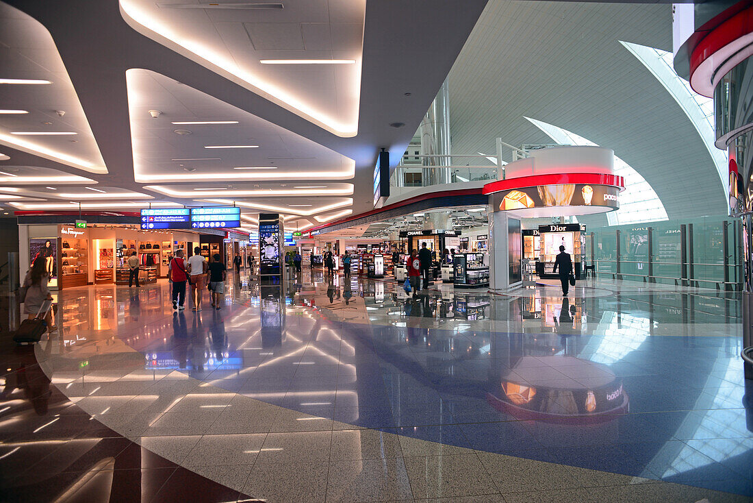 Interior view of Dubai Airport