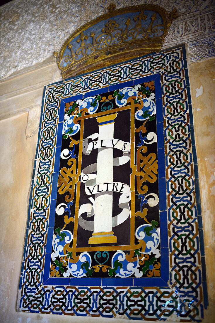 Nasrid Palaces at The Alhambra, palace and fortress complex located in Granada, Andalusia, Spain