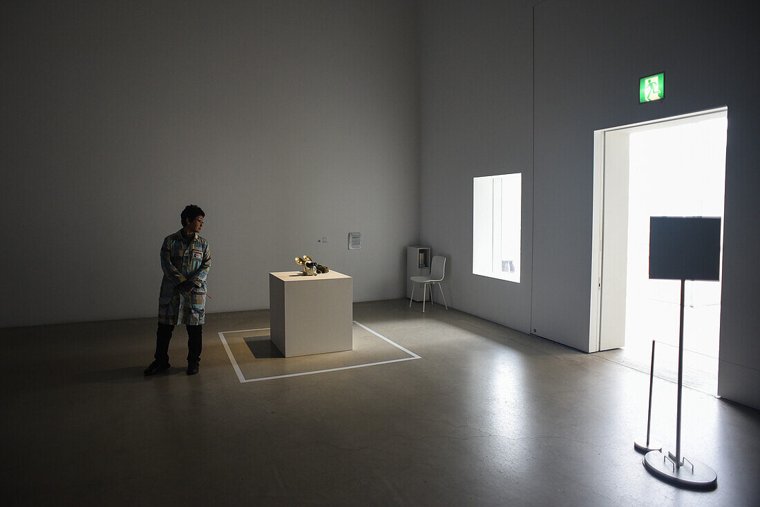“OpenSky Report” by artist Hachiya Kazuhiko at 21st Century Museum of Contemporary Art, Kanazawa, Japan