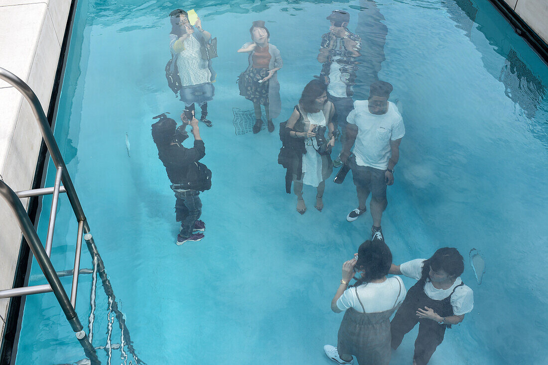 The Swimming Pool, by artist Leandro Erlich, permanently exhibited at 21st Century Museum of Contemporary Art, Kanazawa, Japan