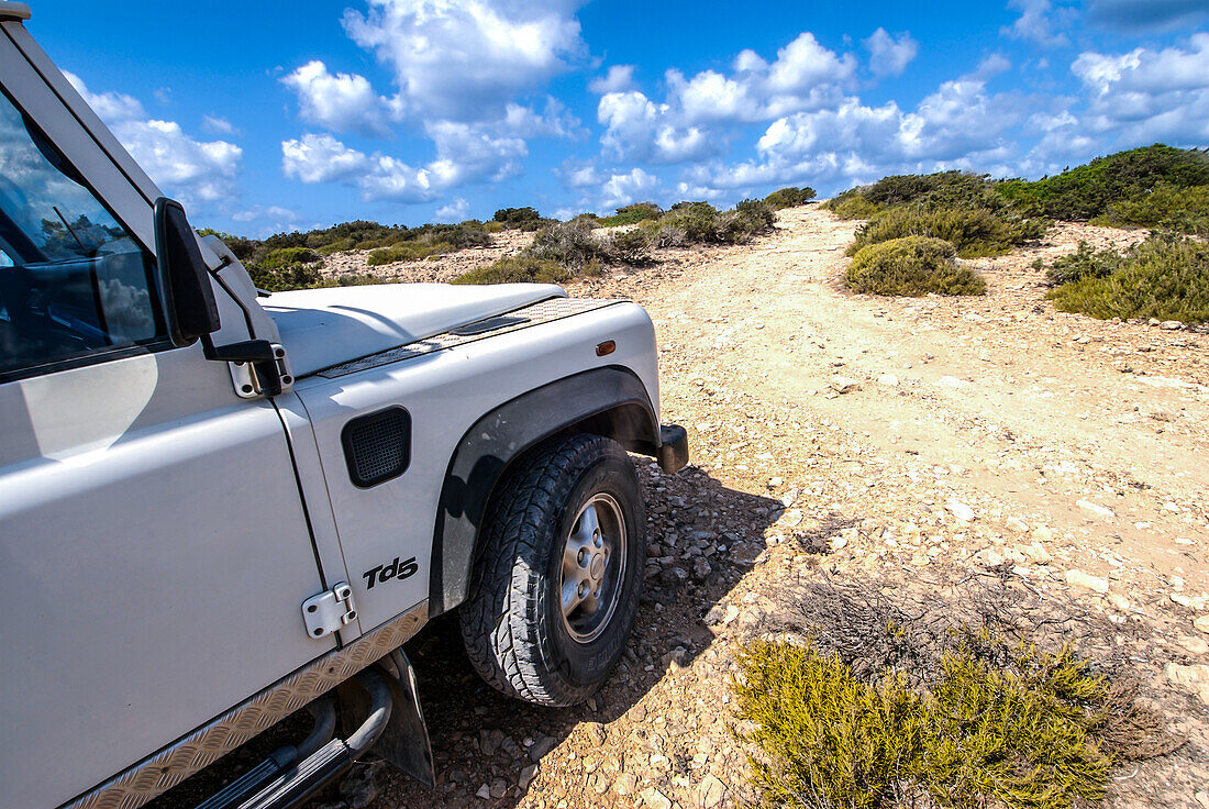 4x4 vehicle in Formentera, Spain