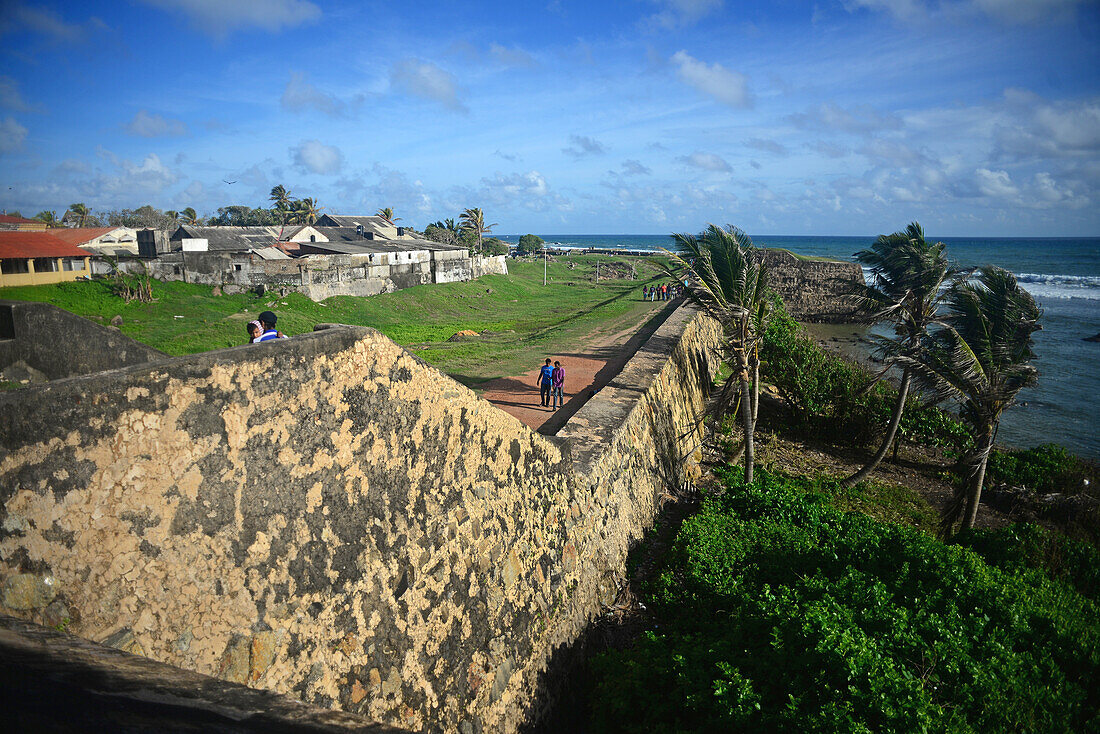 Galle Fort, UNESCO World Heritage Site in the Bay of Galle on southwest coast of Sri Lanka.