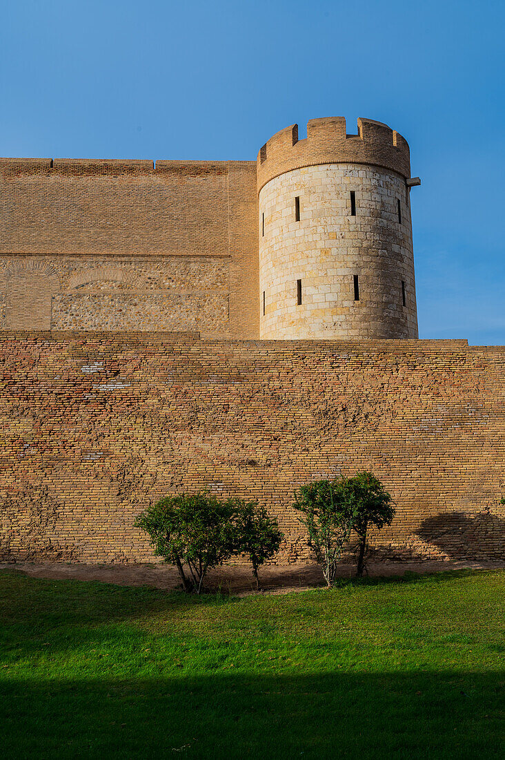 The Aljaferia Palace is a fortified medieval palace built during the second half of the 11th century in the Taifa of Zaragoza in Al-Andalus, present day Zaragoza, Aragon, Spain.