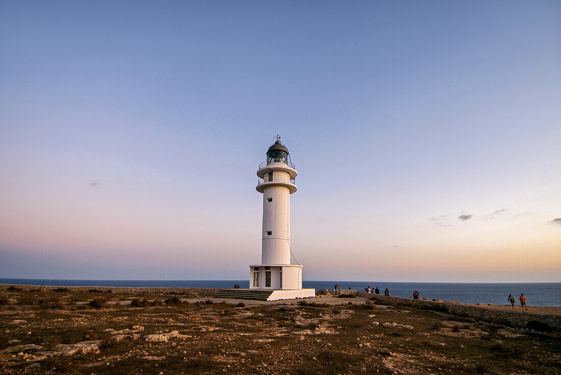 Popular lighthouse in Es Cap de Barbaria, the southest area in Formentera