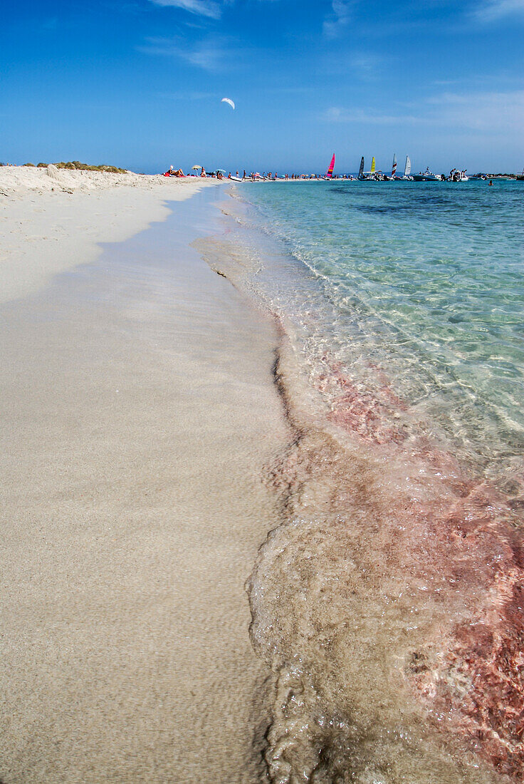 Espalmador, eine kleine Insel im Norden von Formentera, Balearen, Spanien