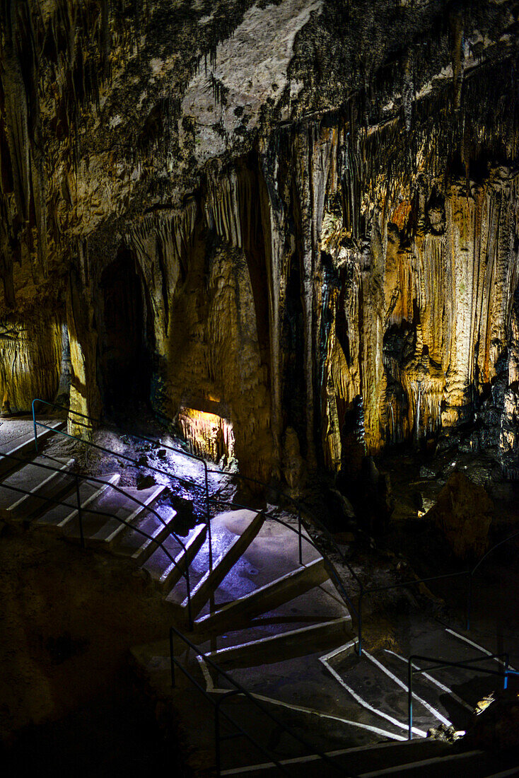 Höhlen der Kunst (Coves díArtr) in der Gemeinde Capdepera, im Nordosten der Insel Mallorca, Spanien