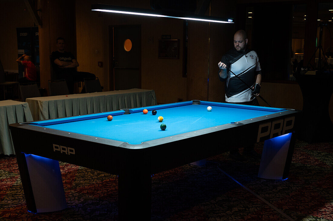 8-ball Pool Tour national competition in Boston Hotel, Zaragoza, Spain