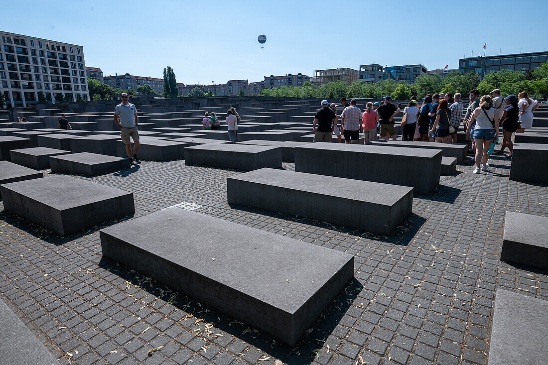 Denkmal für die ermordeten Juden Europas in Berlin Deutschland