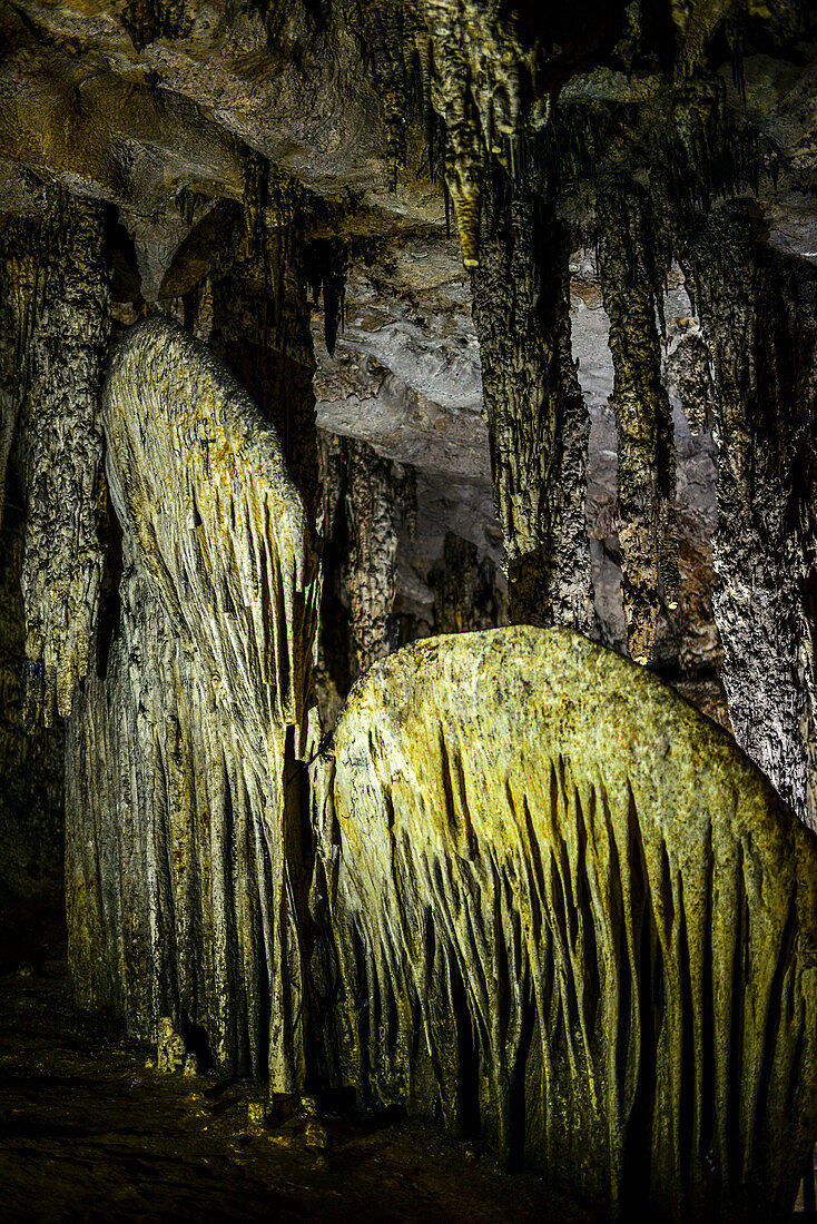 Höhlen der Kunst (Coves díArtr) in der Gemeinde Capdepera, im Nordosten der Insel Mallorca, Spanien