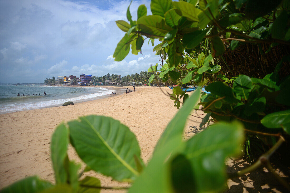 Unawatuna beach in Galle district, Sri Lanka