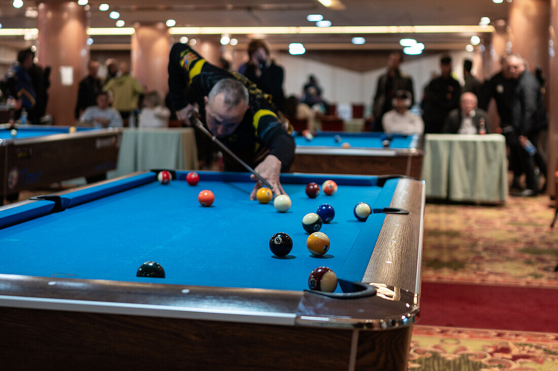 8-ball Pool Tour national competition in Boston Hotel, Zaragoza, Spain