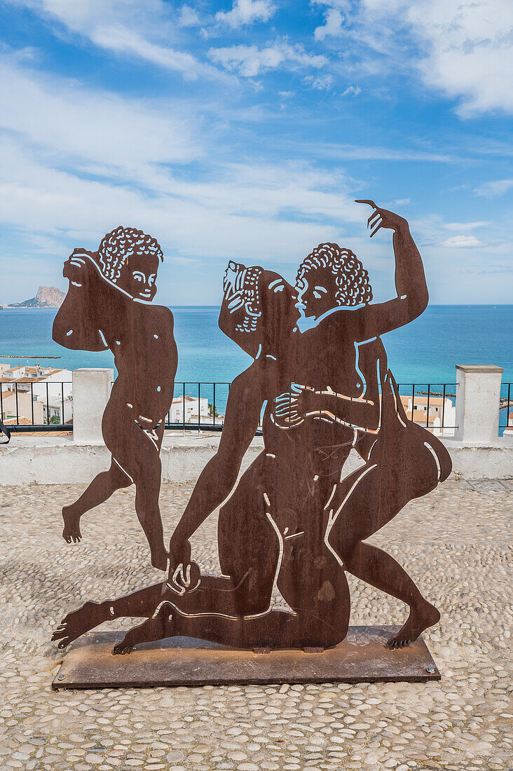 Mirador del Portal Viejo view point in Altea old town, Alicante Spain